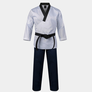 Uniforme de Taekwondo Personalizado, Tela Transpirable de Ajuste Personalizado, Karate Dobok con Cinturón para Entrenamiento y Uso Profesional - Product Image 1