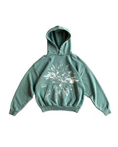 Manufacturer Streetwear Custom Printed Logo Distressed Sun Faded Vintage Hoddie Set Cotton Acid Washed Rhinestone <b>Hoodie</b> - Product Image 1