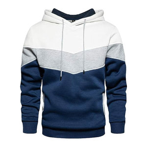Sudaderas para hombre Mezcla de lana Sudadera con capucha Bolsillo Atlético Deporte Suéteres Contraste térmico Raglan Sudadera con capucha de manga larga - Product Image 1