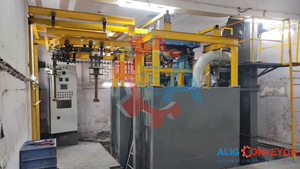 Transportador aéreo I-Beam de nuevo con velocidad ajustable Fabricante duradero para uso en plantas minoristas y de fabricación - Product Image 4