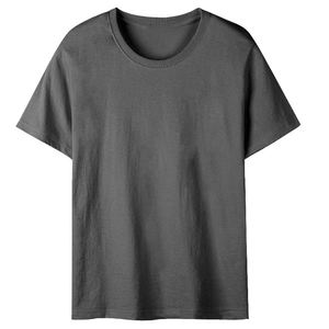 OEM logotipo personalizado pesado 200g algodón peinado cuello redondo manga corta hombres y mujeres camisetas de moda camiseta para hombres - Product Image 3