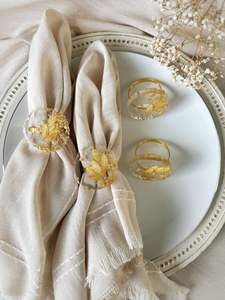 Servilleteros de resina hechos a mano con diseño adornado para bodas, eventos en casa y fiestas de lujo - Product Image 3