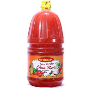 Auténtica Salsa Picante Agridulce de Chile, Tomate, Azúcar y Sal, en Envase a Granel de 2 kg, 12 Brix, 24 Meses de Caducidad, para Aderezos y Salsas - Product Image 2