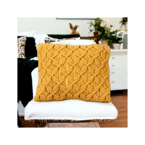 Vente chaude moutarde macramé taie d'oreiller Boho coussin décoratif pour la maison et l'hôtel pour le salon - Product Image 4