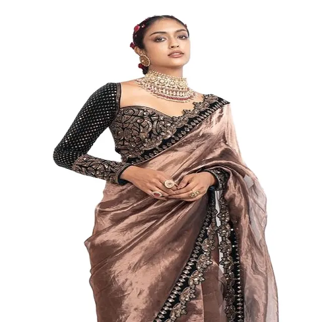 Designer Party tragen schwere Braut Weara Saree oder normale Saris und Lehenga für diese Hochzeits saison
