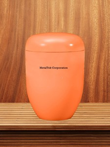 Urna de cremación de Metal de hierro para adultos grande de estilo europeo Proveedor de tarros decorativos de recuerdo de cenizas de entierro conmemorativo más vendidos - Product Image 3