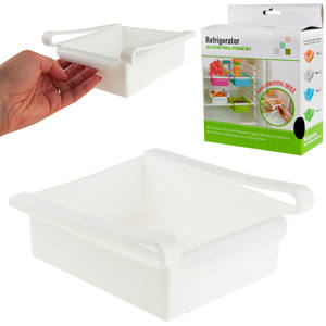 Organizador Universal Multifuncional Moderno para Refrigerador, Cajón de Plástico PP con Asa - Product Image 1