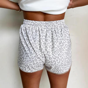 Shorts Casuales de Verano para Mujer, Estampado Animal, Cintura Alta, Cintura Elástica, Secado Rápido, Estilo Casual - Product Image 6