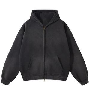 เสื้อฮู้ดผู้ชายโอเวอร์ไซส์ออกแบบได้ตามต้องการมีฮู้ดโลโก้โอเวอร์ไซส์ - Product Image 2