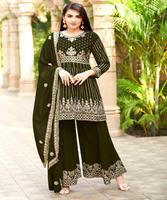 Salwar Kameez semi-cousu pour femmes, vêtements indiens, fabricant, prix de gros, taille unique, broderie, tenue de soirée, vêtement de mariage
