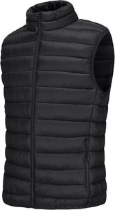 Gilet matelassé sans manches pour homme, imperméable, respirant, coupe-vent, séchage rapide, en toile, col montant, 100% polyester, décontracté - Product Image 3