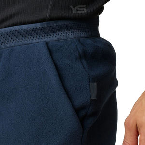 Jogging en polaire décontracté pour hommes, taille moyenne, devant plat, style teint uni, service OEM disponible - Product Image 4