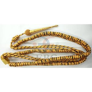 Usine personnalisée Aiguillette Bullion fil cordons d'épaule équipement de défense personnelle en argent or métallique soie coton - Product Image 1