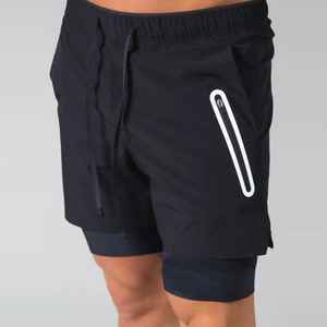 Custom LOGO Printing <b>Men</b> 100% Polyester Mesh <b>Shorts</b> <b>Men's</b> Zip <b>Pockets</b> GYM Training <b>Shorts</b> - Product Image 3