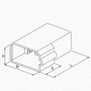 Conector Hembra de 4 Pines con Contactos de Latón y Carcasa de Nailon - Product Image 3