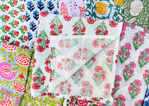 Mezclar y combinar servilletas de algodón, servilleta de mano con estampado de bloques de mano para niños, pañuelos de mesa de cena de boda y fiesta - Product Image 2