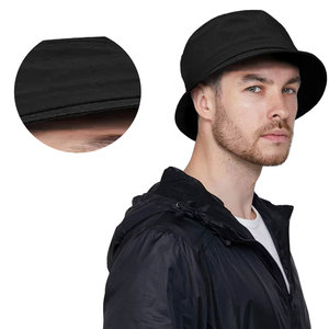 OEM diseño personalizado sombrero de cubo impermeable de algodón en blanco para mujeres y hombres con cadena sombrero de cubo de ala ancha - Product Image 6