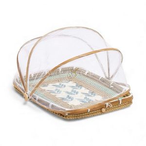 ฝาครอบอาหารทำมือจากเปลือกหอยมุกธรรมชาติ สำหรับโต๊ะอาหาร ปกป้องอาหาร และตกแต่งบ้าน จากเวียดนาม - Product Image 2