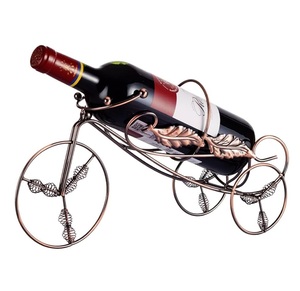 Support mural décoratif pour bouteille de vin, couleur cuivre, design moderne, éco-responsable, fait main, pour bar, hôtel, restaurant, produit très demandé - Product Image 1