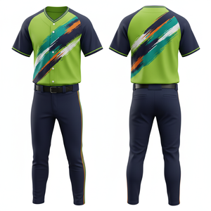 Uniforme de baseball 2026 entièrement personnalisable par sublimation, en maille légère, unisexe, avec nom et numéro d'équipe, haute qualité, vente en gros - Product Image 3