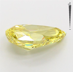 2.28 carats fantaisie jaune poire coupe laboratoire diamants synthétiques en vrac HPHT/CVD IGI certifié Aniva LG551 pour la fabrication de bijoux - Product Image 3