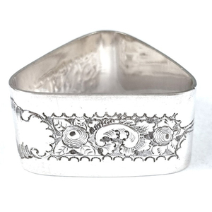 Anneau porte-serviettes de table en métal récemment conçu avec finition plaquée argent brillant forme ronde pour les fêtes - Product Image 5