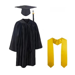 ผ้าซาตินโพลีเอสเตอร์คุณภาพสูง ปี 2025 แบบถัก พิมพ์โลโก้ตามสั่ง สวมใส่สบาย ทนทาน ระบายอากาศได้ดี สำหรับงานรับปริญญา - Product Image 6