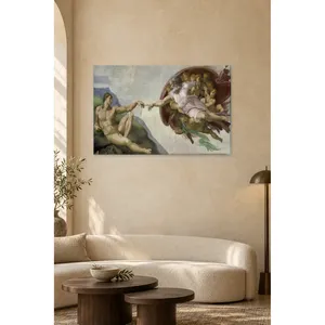 Fida Michelangelo La création d'Adam Impression sur toile - Product Image 5