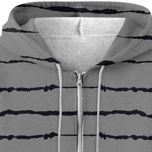 Sudadera con capucha ligera y transpirable con cremallera para la comodidad diaria Sudadera con capucha clásica con cremallera completa con tela suave - Product Image 5