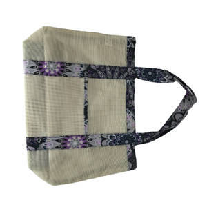 Bolsa de malla de tamaño personalizado bolsa de tela fina precio barato bolsa de compras regalo de Vietnam producto de promoción - Product Image 2