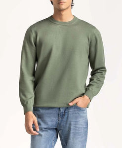 Sudadera Lisa de Cuello Redondo y Corte Regular para Hombre, Ropa de Manga Larga 100% Algodón, Sudaderas para Venta al por Mayor - Product Image 1