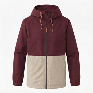 Veste personnalisée avec logo brodé, unisexe, coupe-vent, softshell, col à capuche, fermeture éclair intégrale, légère et respirante - Product Image 3