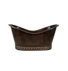 Bañera de Cobre Antigua de Diseño Europeo para el Hogar, Hoteles y Restaurantes, Hecha a Mano con Calidad de Lujo, Colección Uttar Pradesh - Product Image 2