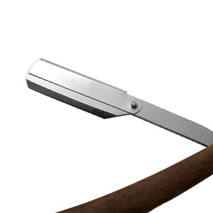Rasoir à lame droite à manche en plastique, rasoir professionnel pour barbier, rasage en acier inoxydable, outil de soin de la barbe pour salon - Product Image 2