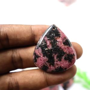 Belle pierre précieuse en vrac de rhodonite naturelle en gros mélange de forme et de taille Cabochon de rhodonite pierre précieuse pour la fabrication de bijoux - Product Image 2