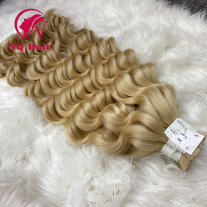 Haute Qualité Naturel Vague Bundles En Vrac Cheveux Vietnam Permed Vierge Extensions De Cheveux Humains 100% Cuticule Aligné Toutes Les Couleurs Convient - Product Image 4