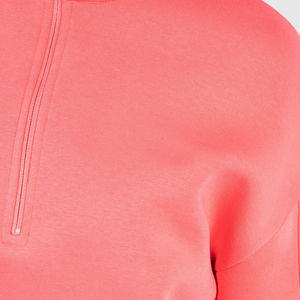 Vente en gros : Sweat à capuche pour femme en tricot ample, demi-zippé, confortable, coupe-vent, style décontracté, chaud, pour l'entraînement et la course - Product Image 5