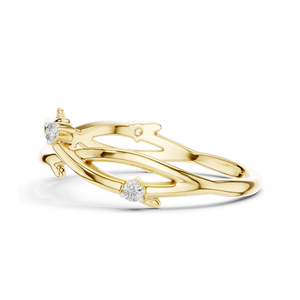 Elegante Anillo de Diamantes de Laboratorio para Mujer, 0.04 CT, Diamantes de Laboratorio VVS-VS-EF, Oro de 18K, 14K, 10K y Plata 925, Oro Rosa, Amarillo, Blanco - Product Image 4