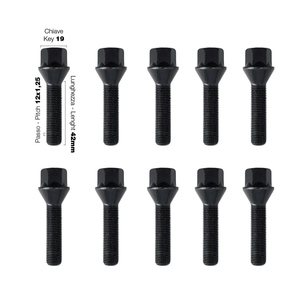 10 boulons noirs ch.19 12X1.25 l.42mm - Product Image 1