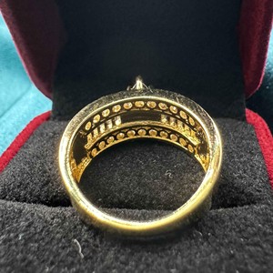 Iced Out Custom Marquise Cut Anillo de hombre Trend Hip Hop VVS Moissanite Diamond Ring 14K 18K Solid Gold Plated Luxury Hip hop Ring - Product Image 2