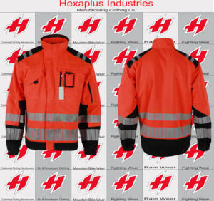 Veste de travail imperméable à haute visibilité, doublure polaire 2023, Bomber d'hiver, vestes de sécurité pour l'équitation softshell, veste isolée à haute visibilité - Product Image 4