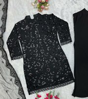 Superbe ensemble Salwar Plazzo Dupatta en soie multicolore semi-cousu 2025 pour tenue décontractée été automne hiver, anti-humidité
