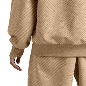 Ensemble de pantalons de survêtement et sweats à capuche évasés pour hommes OEM Streetwear Sweatshirt Jogger Sets Printing Logo Tracksuits 2 Piece Set Men - Product Image 5