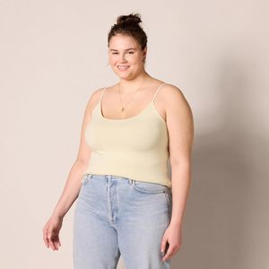 Camisole en dentelle pour femme Fresh Aura, 100% coton, texture douce, tricot aérien, séchage rapide, bretelles réglables, silhouette moderne, confort quotidien - Product Image 5