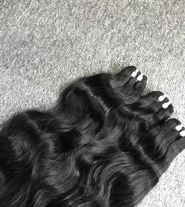 Los mejores vendedores de Vietnam ofrecen extensiones de cabello ondulado natural virgen sin procesar cabello humano crudo suave con cutícula alineada - Product Image 6