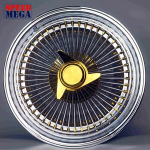Custom 72 Spoke Classic Center <b>Lock</b> Chrome Wire <b>Wheels</b> for Vintage British Sports Cars OEM ODM premium forged <b>wheels</b> - Product Image 1