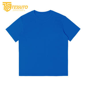 T-shirt super lourd 100% coton Tessuto pour hommes et femmes T-shirt vierge de haute qualité imprimé sur mesure - Product Image 2