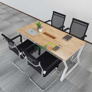 MConcept Modern Adjustable Conference <b>Table</b> 160x80 for <b>Office</b> & Hotel Use - Product Image 1