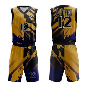Maillot de basket-ball à sublimation personnalisée ensemble d'uniformes d'équipe vêtements de basket-ball réversibles uniformes de basket-ball - Product Image 3