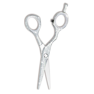 6.5กรรไกรตัดผมมืออาชีพ "กระดาษเคลือบสีเงินเงามีสไตล์ช่างตัดผมร้านเสริมสวยเหล็กแหลมที่วางนิ้ว - Product Image 3